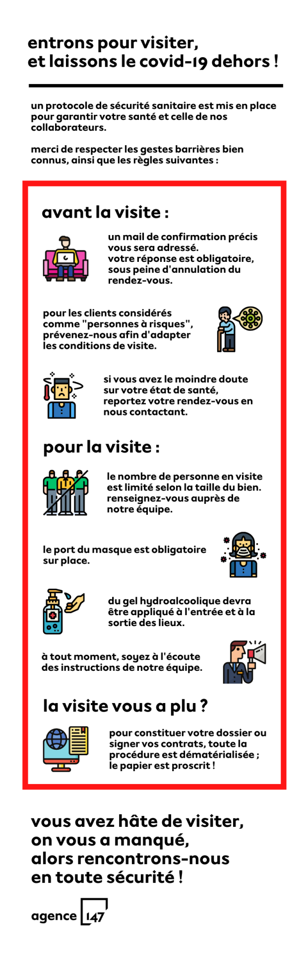 Nos consignes pour des visites sans ...